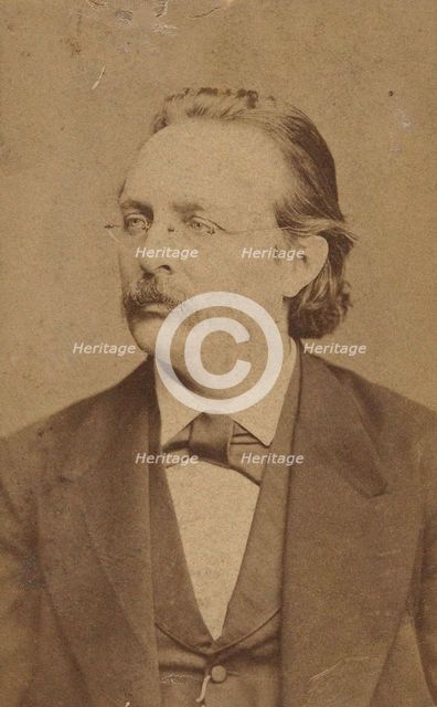 Portrait of the organist and composer Edmund Kretschmer (1830-1908), c. 1880. Creator: Luckhardt, Fritz (1843-1894).