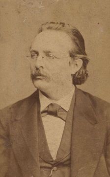 Portrait of the organist and composer Edmund Kretschmer (1830-1908), c. 1880. Creator: Luckhardt, Fritz (1843-1894)