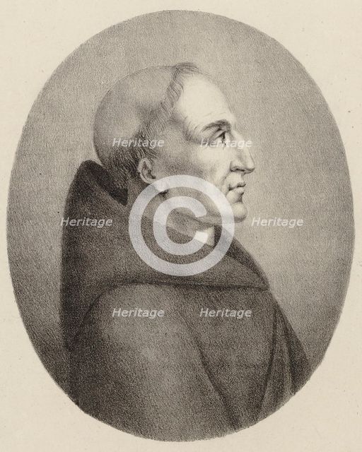 Portrait of the organist and composer Francesco Antonio Vallotti (1697-1780) , 1816. Creator: Winter, Heinrich Eduard von (1788-1825).