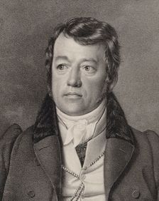 Portrait of the organist and composer Friedrich Schneider (1786-1853), c. 1840. Creator: Oldermann, Ernst Friedrich (1802-1874)