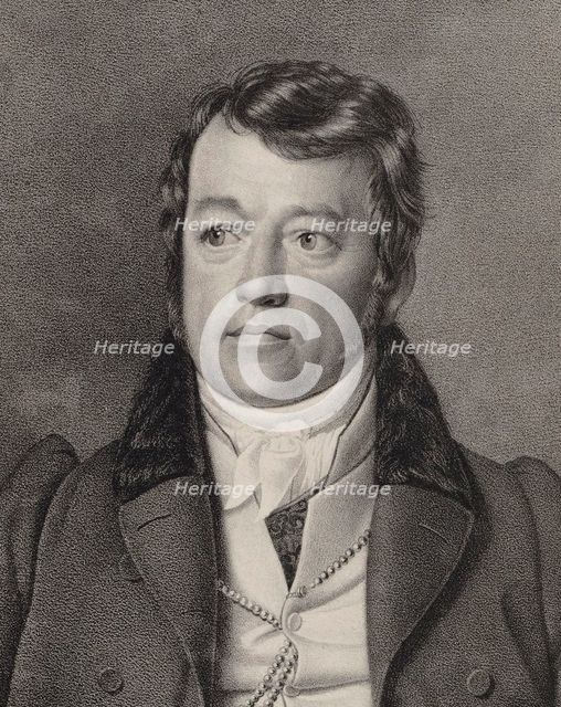 Portrait of the organist and composer Friedrich Schneider (1786-1853), c. 1840. Creator: Oldermann, Ernst Friedrich (1802-1874).