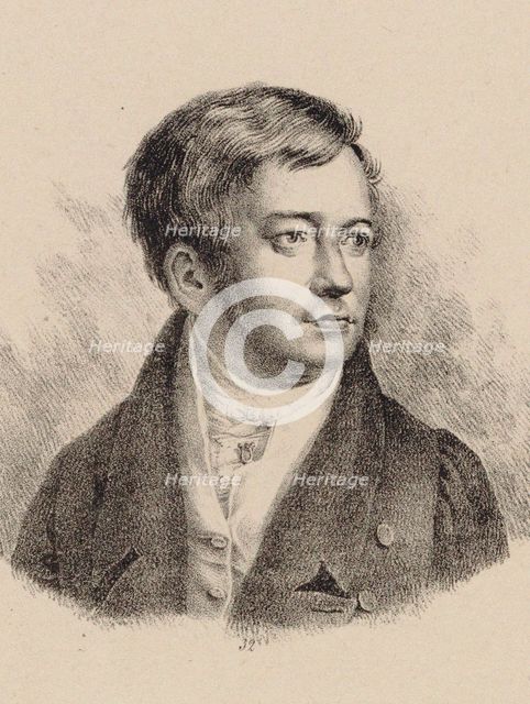 Portrait of the organist and composer Friedrich Schneider (1786-1853). Creator: Anonymous.