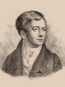 Portrait of the organist and composer Friedrich Schneider (1786-1853). Creator: Anonymous