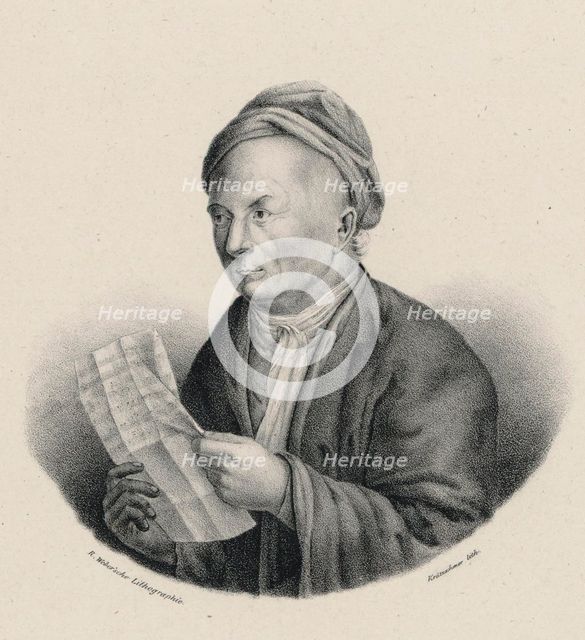 Portrait of the organist and composer Gottfried August Homilius (1714-1785) , c. 1830.