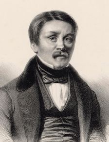 Portrait of the organist and composer Hippolyte Monpou (1804-1841) , 1840. Creator: Benjamin (Joseph Germain Mathieu Roubaud) (1811-1847)
