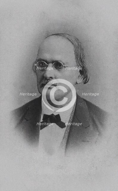 Portrait of the organist and composer Karl Emanuel Klitzsch (1818-1889). Creator: Anonymous.