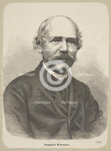Portrait of the organist and composer Karol August Freyer (1801-1883). Creator: Styfi, Jan (1841-1921).