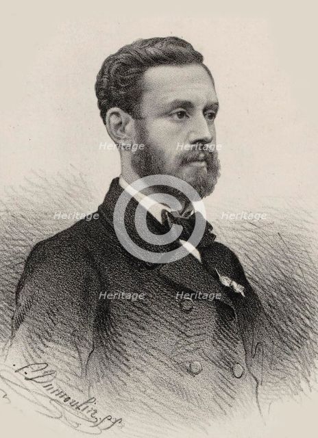 Portrait of the organist and composer Louis James Alfred Lefébure-Wely (1817-1869), 1855. Creator: Anonymous.