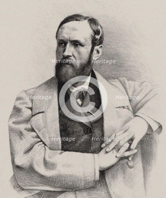 Portrait of the organist and composer Louis James Alfred Lefébure-Wely (1817-1869), 1860. Creator: Petit, Pierre Lanith (1831-1909).