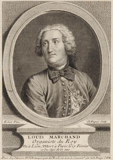 Portrait of the organist and composer Louis Marchand (1669-1732), First third of 18th cen. Creator: Dupuis, Charles (1685-1742)