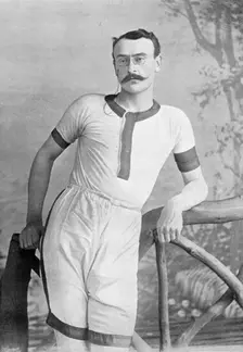 Portrait of the athlete EH Pelling, 1896. Creator: RW Thomas