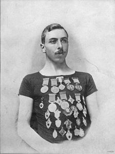 Portrait of the athlete Fred E Bacon, 1896. Creator: GC Melville