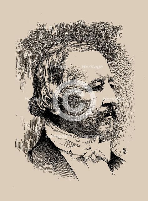 Portrait of the author Zacharias Topelius (1818-1898). Creator: Anonymous.