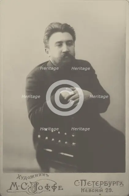 Portrait of the author Alexander Kuprin (1870-1938), 1901. Creator: Photo studio Mark Ioffe.