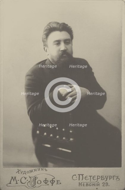 Portrait of the author Alexander Kuprin (1870-1938), 1901. Creator: Photo studio Mark Ioffe.