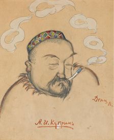 Portrait of the author Alexander Kuprin (1870-1938), 1916