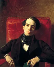 Portrait of the author Alexander Strugovshchikov (1808-1878), 1840. Artist: Karl Briullov