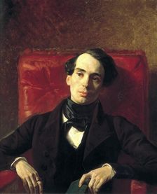 Portrait of the author Alexander Strugovshchikov (1808-1878), 1840. Artist: Karl Briullov
