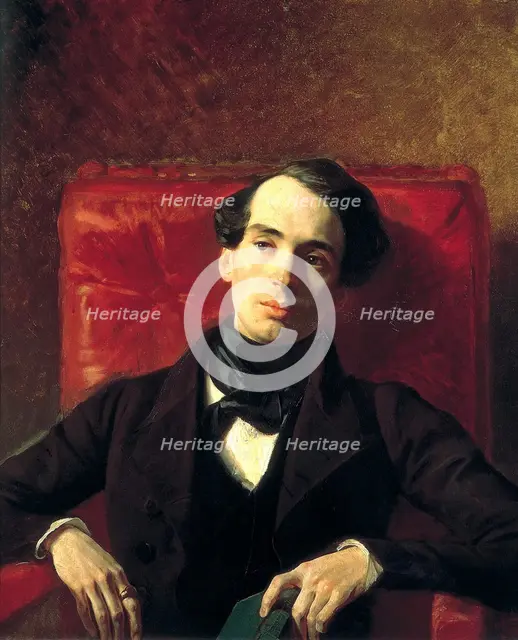 'Portrait of the author Alexander Strugovshchikov', (1808-1878), 1840.  Artist: Karl Briullov