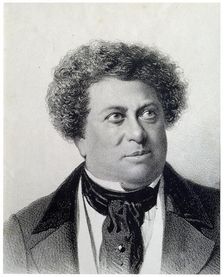 Portrait of the Author Alexandre Dumas 19th century. Artist: Georg Wilhelm Timm