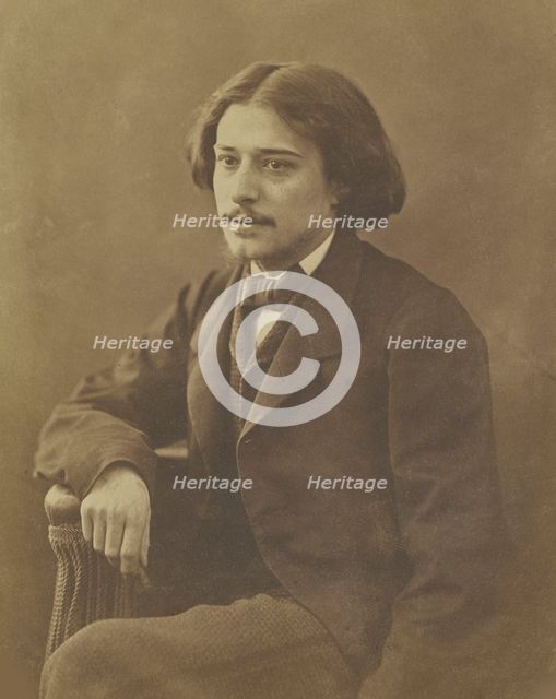 Portrait of the author Alphonse Daudet (1840-1897), ca 1860. Creator: Nadar, Gaspard-Félix (1820-1910).