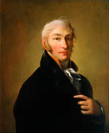 Portrait of the author and historian Nikolay M Karamzin 1805. Artist: Giovanni Battista Ortolani Damon