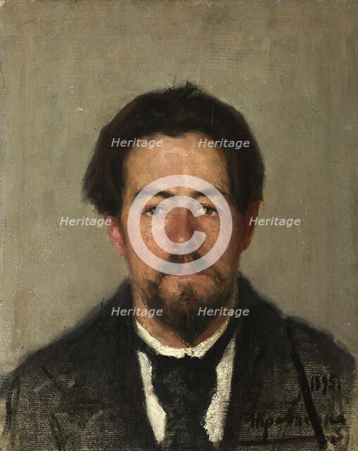 Portrait of the author Anton Chekhov', (1860-1904), 1895.  Creator: Kravchenko, Nikolai Ivanovich (1867-after 1937).