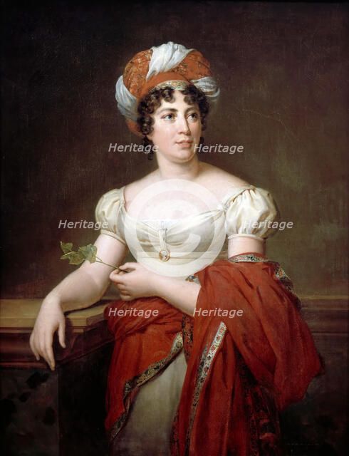 Portrait of the author Baronne Anne Louise Germaine de Staël (1766-1817). Artist: Gérard, François Pascal Simon (1770-1837)