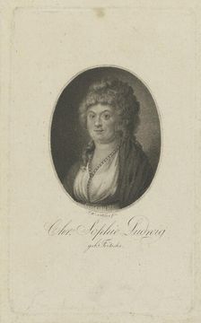 Portrait of the author Christiane Sophie Ludwig, née Fritsche (1764-1815) , c. 1810. Creator: Nettling, Friedrich Wilhelm (active 1793-1824)