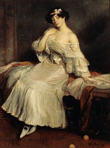 Portrait of the author Colette (1873-1954), c1905. Creator: Blanche, Jacques-Émile (1861-1942)