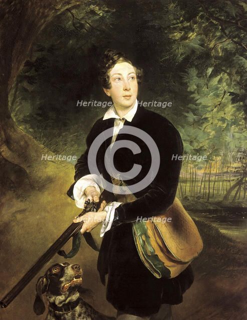 Portrait of the author Count Aleksey Konstantinovich Tolstoy', (1817-1875), 1836.  Creator: Briullov, Karl Pavlovich (1799-1852).