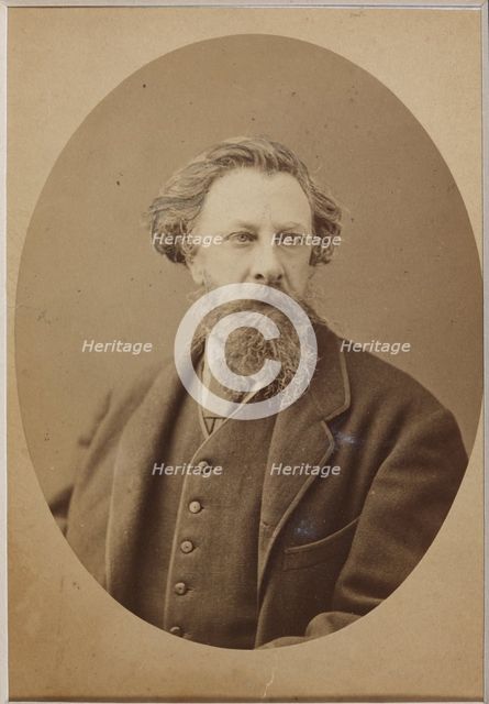 Portrait of the author Count Aleksey Konstantinovich Tolstoy (1817-1875), 1870s.