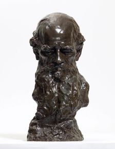 Portrait of the author Count Lev Nikolayevich Tolstoy (1828-1910), 1902. Creator: Aronson, Naum Lvovich (1872-1943)