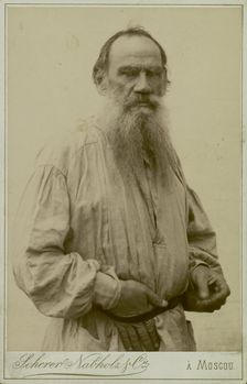 Portrait of the author Count Lev Nikolayevich Tolstoy (1828-1910)