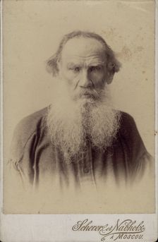 Portrait of the author Count Lev Nikolayevich Tolstoy (1828-1910)