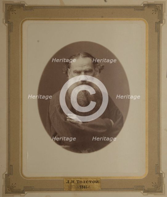 Portrait of the author Count Lev Nikolayevich Tolstoy (1828-1910).