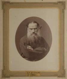 Portrait of the author Count Lev Nikolayevich Tolstoy (1828-1910)