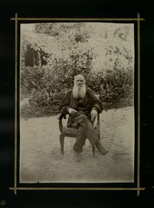 Portrait of the author Count Lev Nikolayevich Tolstoy (1828-1910)