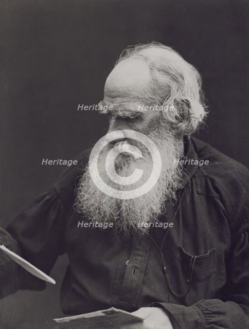 Portrait of the author Count Lev Nikolayevich Tolstoy (1828-1910).
