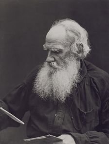 Portrait of the author Count Lev Nikolayevich Tolstoy (1828-1910)