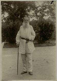 Portrait of the author Count Lev Nikolayevich Tolstoy (1828-1910)