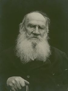 Portrait of the author Count Lev Nikolayevich Tolstoy (1828-1910)