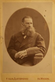 Portrait of the author Count Lev Nikolayevich Tolstoy (1828-1910)