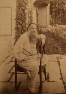 Portrait of the author Count Lev Nikolayevich Tolstoy (1828-1910)