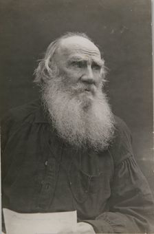 Portrait of the author Count Lev Nikolayevich Tolstoy (1828-1910)