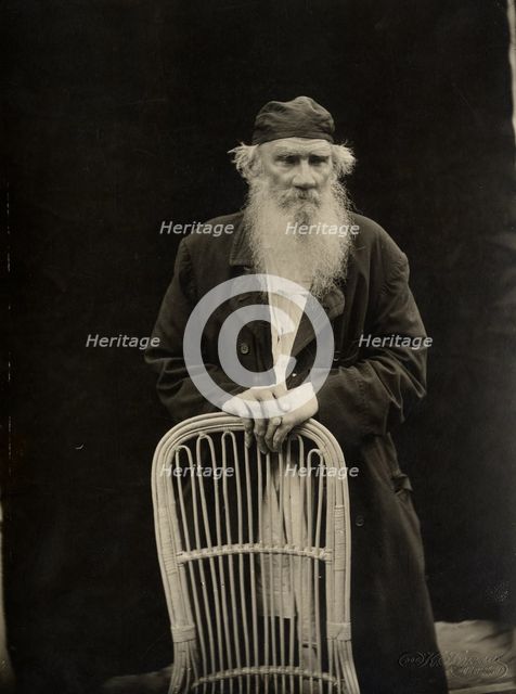 Portrait of the author Count Lev Nikolayevich Tolstoy (1828-1910).
