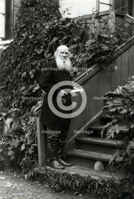 Portrait of the author Count Lev Nikolayevich Tolstoy (1828-1910).