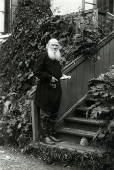 Portrait of the author Count Lev Nikolayevich Tolstoy (1828-1910)
