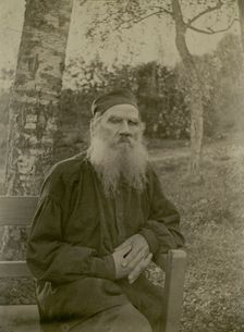 Portrait of the author Count Lev Nikolayevich Tolstoy (1828-1910)