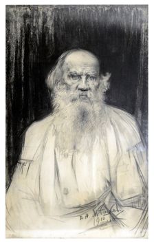 Portrait of the author Count Lev Nikolayevich Tolstoy (1828-1910)